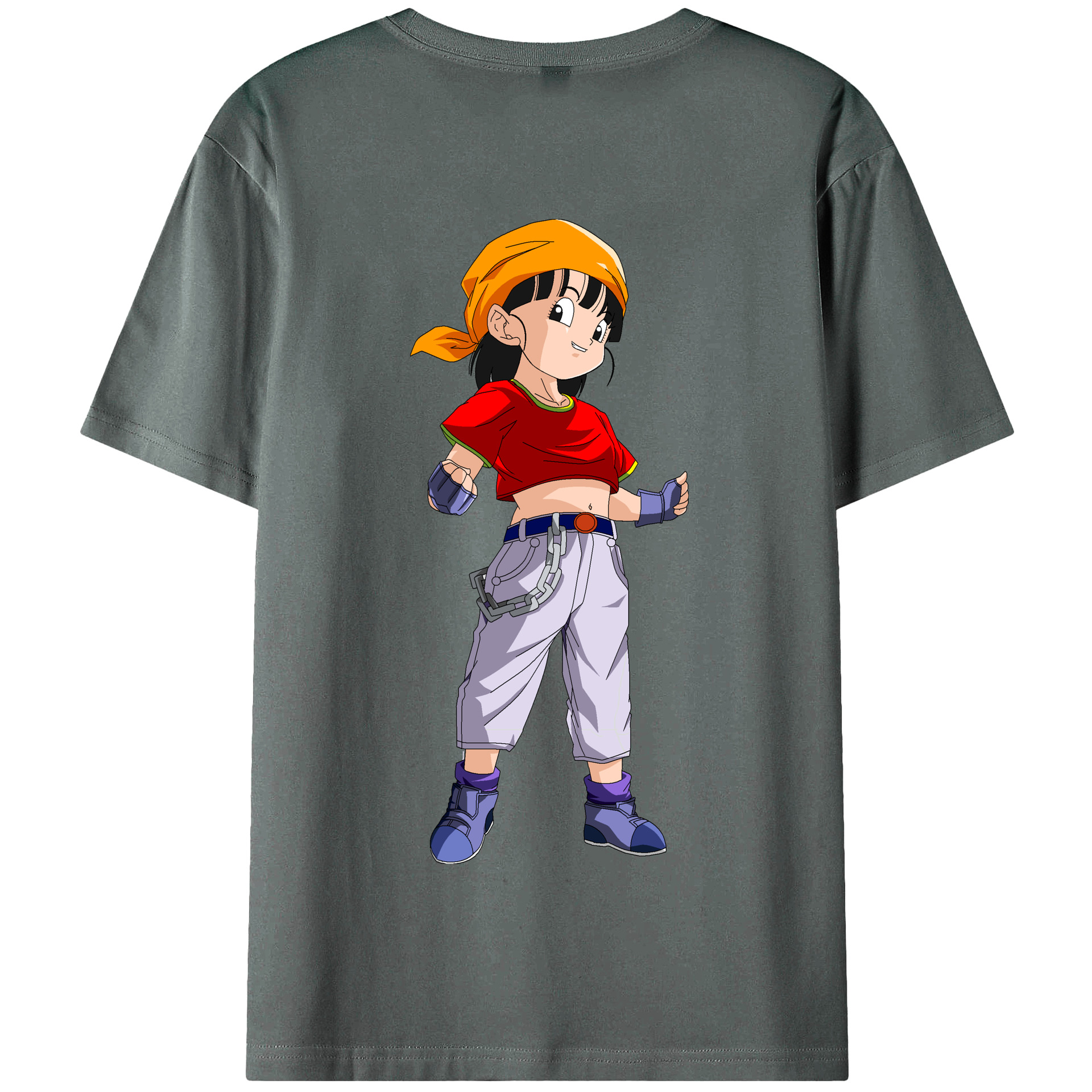 （画像用） ドラゴンボール パン DRAGON BALL Pan 綿100％半袖Tシャツ（背面プリント）